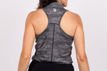 Racerback Shirt - Black Ghost Camo