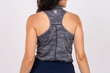 Racerback Shirt - Navy Ghost Camo
