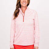 Sun Shirt - Lined Up Red Women's sun shirt TJ Golf