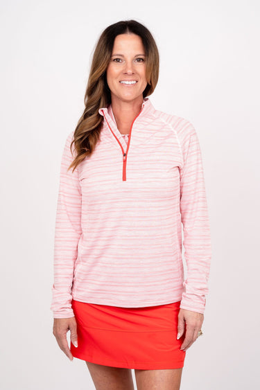 Sun Shirt - Lined Up Red Women's sun shirt TJ Golf