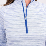 Sun Shirt - Lined Up Royal Women's sun shirt TJ Golf