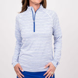 Sun Shirt - Lined Up Royal Women's sun shirt TJ Golf