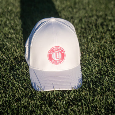 TJ Sport Vent Hat - White/Pink