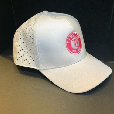TJ Sport Vent Hat - White/Pink Accessories TJ Sport 2