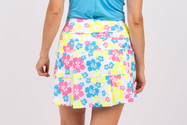 TJ Tour Skirt- Neon Hibiscus