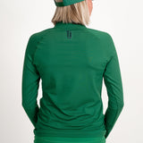 Women's Pullover-Green with Navy