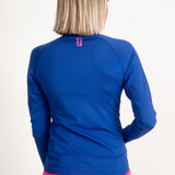 Women's Tour Jacket - Royal Blue/Pink