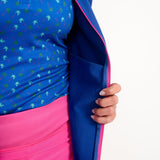 Women's Tour Jacket - Royal Blue/Pink