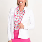 Women's Tour Jacket - White/Pink