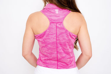 Camouflage Racerback 2.0 - Pink Women's Golf Shirt Taylor Jordan Apparel