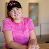 Jordan's Collarless Collection - Short Sleeve - Pink Women's Golf Shirt TJ SPORT