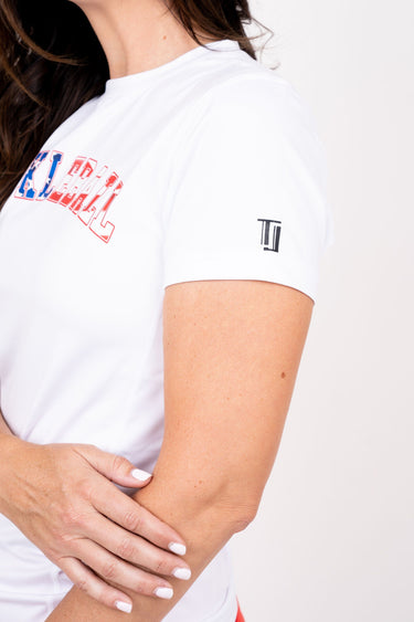 Pickleball Collarless Short Sleeve - USA Edition TJ Golf
