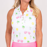 Racerback Golf Shirt - Beach Party Women's Golf Shirt Taylor Jordan Apparel