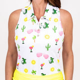 Racerback Golf Shirt - Desert Party Women's Golf Shirt Taylor Jordan Apparel