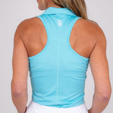 Racerback Golf Shirt-Miami Blue Women's Golf Shirt Taylor Jordan Apparel
