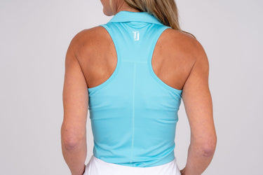 Racerback Golf Shirt-Miami Blue Women's Golf Shirt Taylor Jordan Apparel