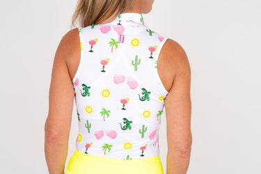 Sleeveless-Desert Party Women's Golf Shirt