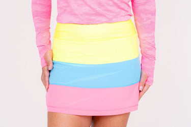 TJ Tour Neon Skirt - Tri Color Women's Skirts  TJ SPORT