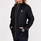 Women's Rain Jacket - Black Rain Jacket Taylor Jordan Apparel