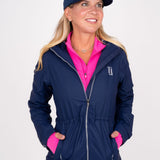 Women's Rain Jacket - Navy Rain Jacket Taylor Jordan Apparel