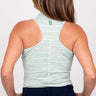 Racerback - Lined Up Green Women's Golf Shirt TJ Golf