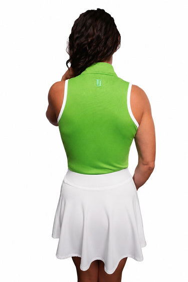 TJ Sport - Sleeveless-Lime with Blade Collar