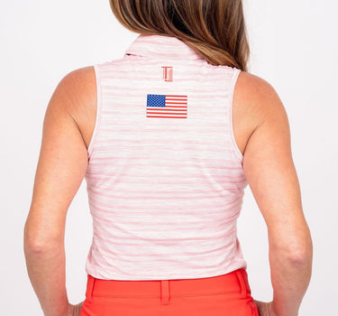 Sleeveless Shirt - Red USA