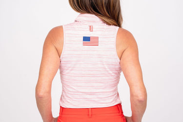 Sleeveless Shirt - Red USA
