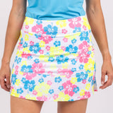 TJ Tour Skirt- Neon Hibiscus