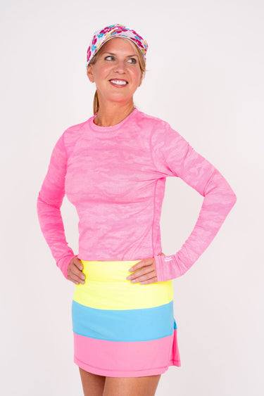 TJ Tour Skirt - Neon Tri Color - Short Length