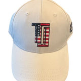 TJ USA Hat-White