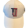 TJ USA Hat-White