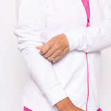 Women's Tour Jacket - White/Pink