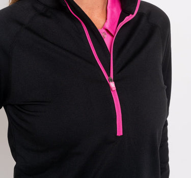 Women's Tour Pullover - Black/Pink