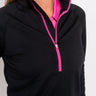 Women's Tour Pullover - Black/Pink