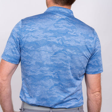 Ghost Camouflage - Blue Men's Golf Shirt 