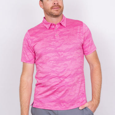 Ghost Camouflage - Pink Men's Golf Shirt TJ SPORT S 