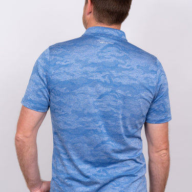 Ghost Camouflage - Royal Blue Men's Golf Shirt 