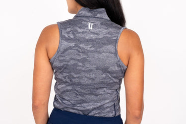 Ghost Camouflage Sleeveless - Navy Women's Golf Shirt TJ Golf