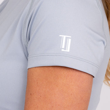 Jordan's Collarless Collection - Grey Women's Golf Shirt TJ SPORT