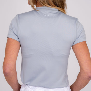 Jordan's Collarless Collection - Grey Women's Golf Shirt TJ SPORT