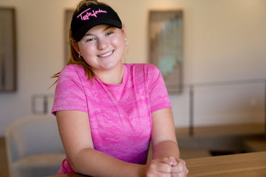 Jordan's Collarless Collection - Short Sleeve - Pink Women's Golf Shirt TJ SPORT