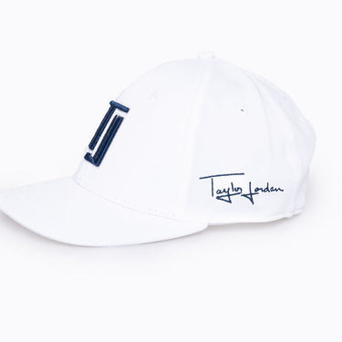 Original TJ Snapback - White/Navy Hats Taylor Jordan Apparel 