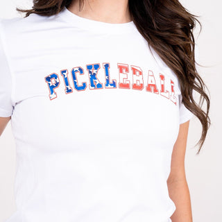 Pickleball Collarless Short Sleeve - USA Edition TJ Golf 