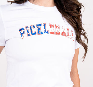 Pickleball Collarless Short Sleeve - USA Edition TJ Golf 