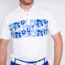 Player's Golf Shirt - Hibiscus Men's Golf Shirt Taylor Jordan Apparel White Small 