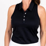 Racerback Golf Shirt - Black Women's Golf Shirt Taylor Jordan Apparel 
