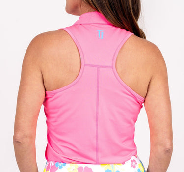 Racerback Golf Shirt - Neon Pink Women's Golf Shirt Taylor Jordan Apparel 