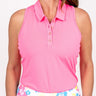 Racerback Golf Shirt - Neon Pink Women's Golf Shirt Taylor Jordan Apparel 
