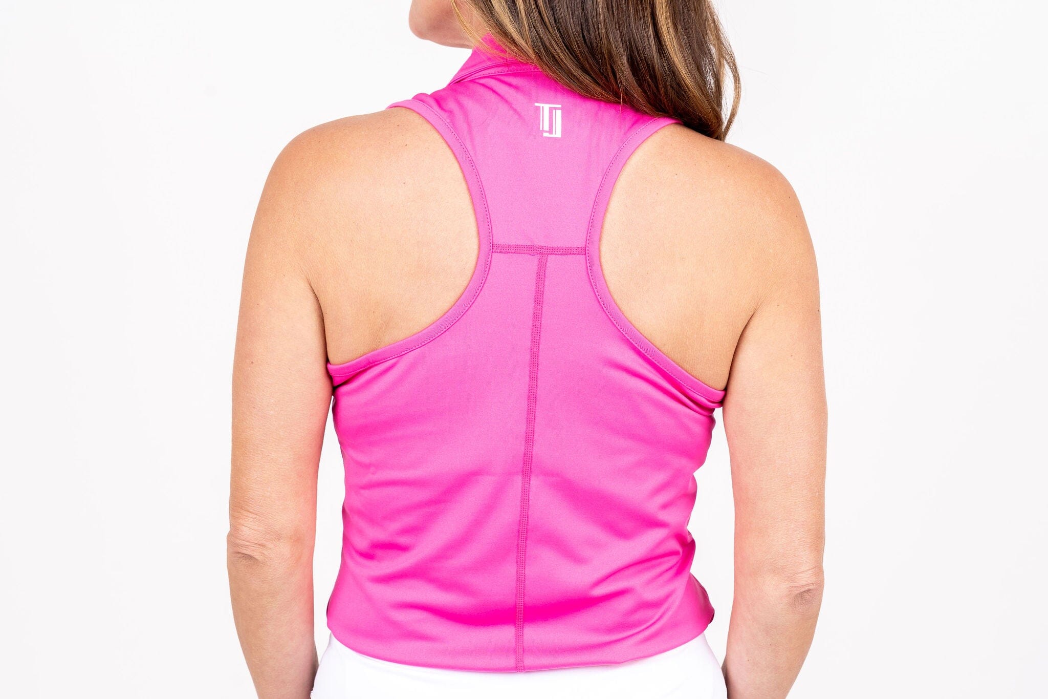 Racerback Golf Shirt - Pink Women's Golf Shirt Taylor Jordan Apparel 